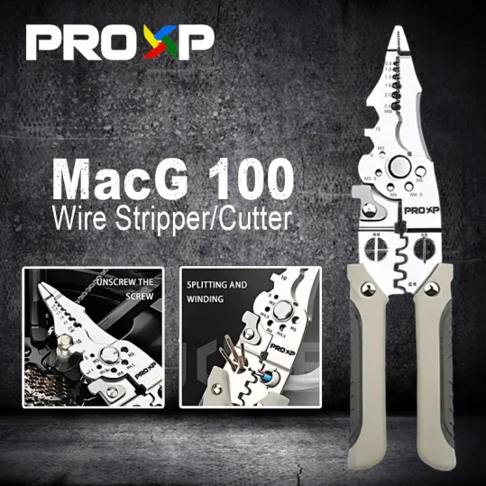 Tools Proxp MacG 100 Tang Dekrustasi Kabel Pengupas Kawat Multi Alat Tang Alat Perbaikan Kawat Multifungsi Pemotong Pengupas Kabel Listrik 1 ~blog/2025/5/22/macg100_01